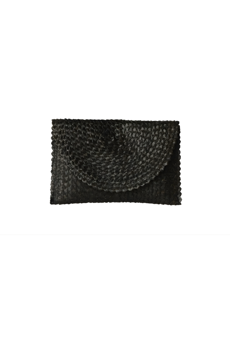 Sarah Stewart The Madison Clutch, Main, color, Black Woven