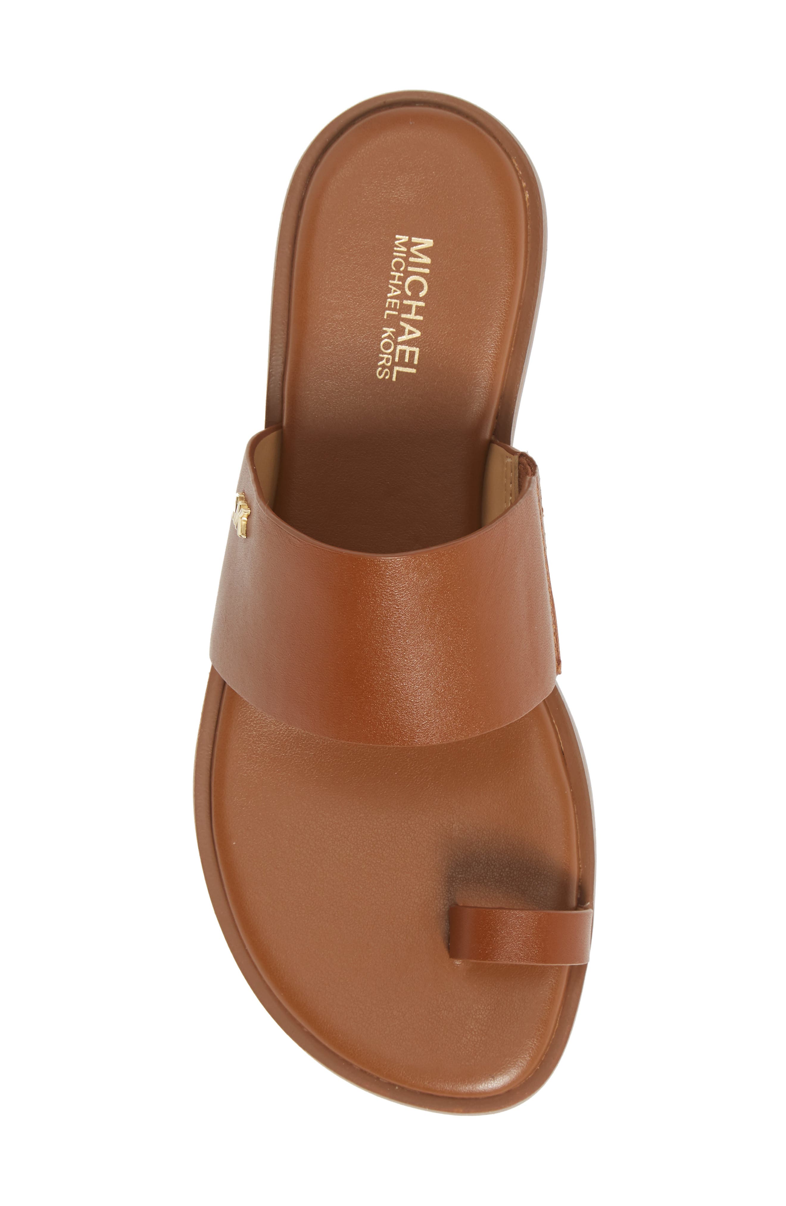 August Slide Sandal, Alternate, color, LUGGAGE