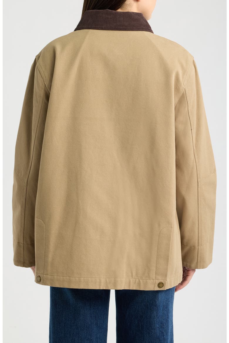 Cascades Canvas Barn Coat, Alternate, color, OLD OAK
