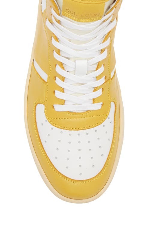 Collegium Pillar Destroyer High Top Sneaker In Yellow