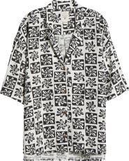 Billabong Beach Side Print Oversize Camp Shirt