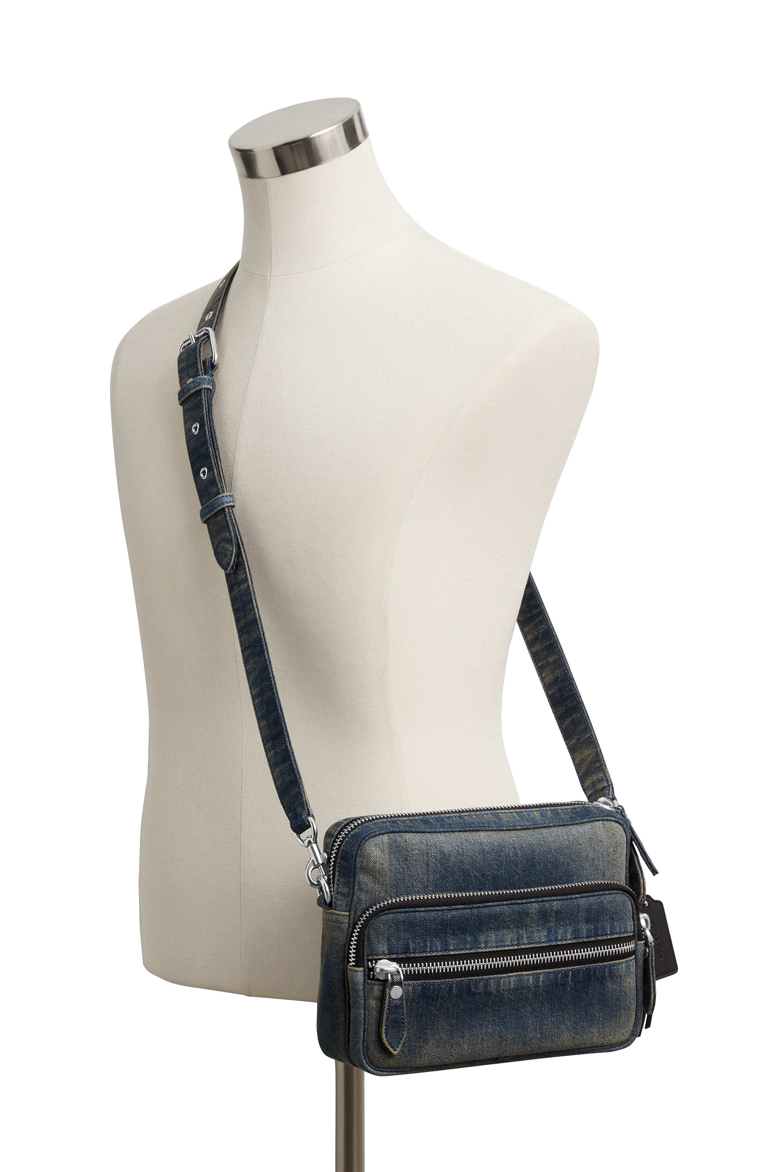 COACH Dakota Crossbody Bag in Cotton Denim, Alternate, color, 