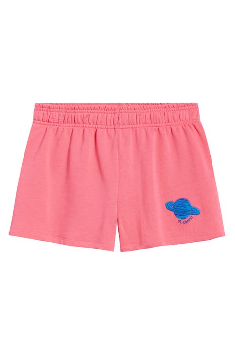 Kids' Planet Embroidered Organic Cotton Sweat Shorts (Little Kid & Big Kid)