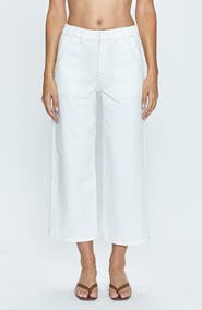 Pistola Sophia Stretch Cotton Ankle Wide Leg Pants