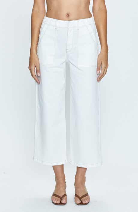 Pistola Sophia Stretch Cotton Ankle Wide Leg Pants
