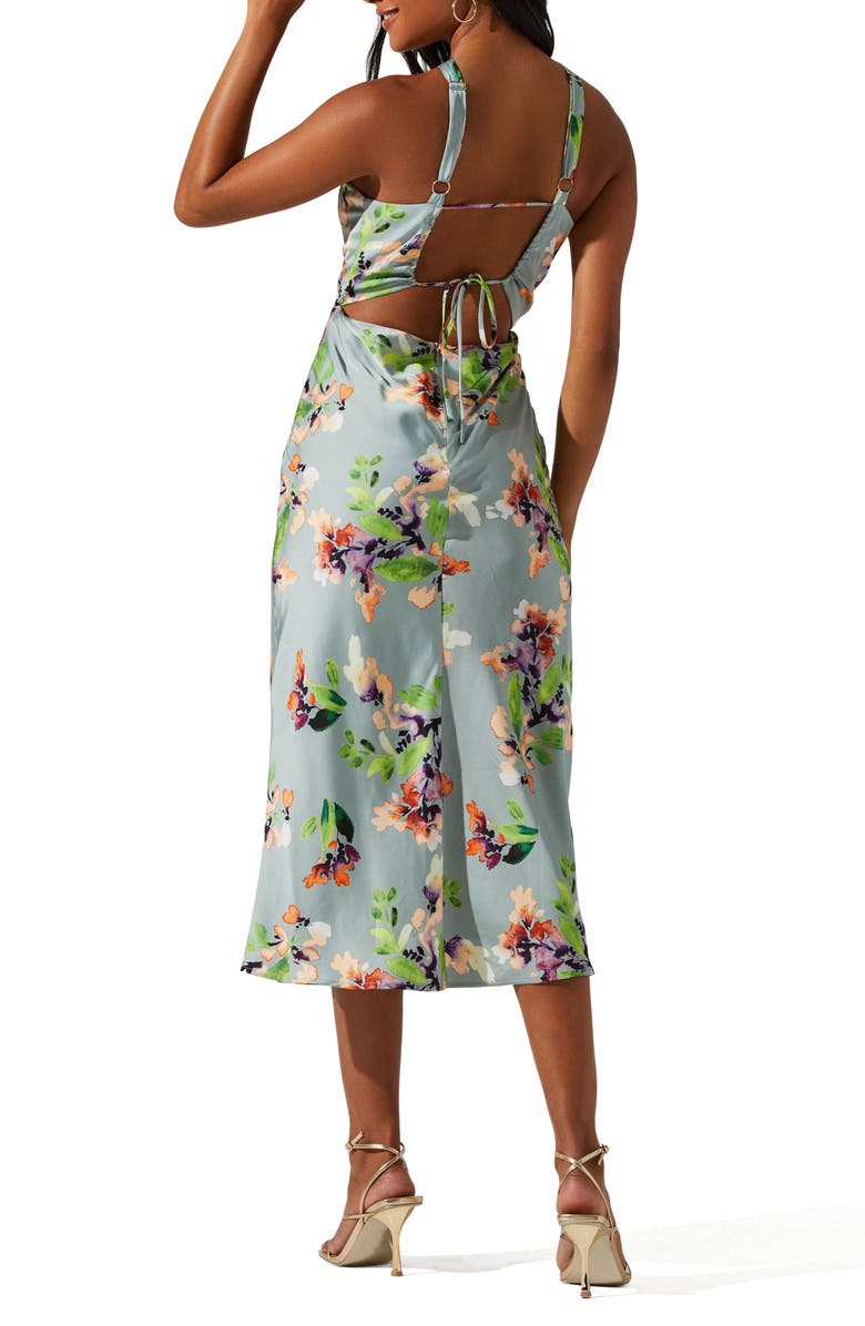 ASTR the Label Sandrine Floral Halter Dress, Alternate, color,