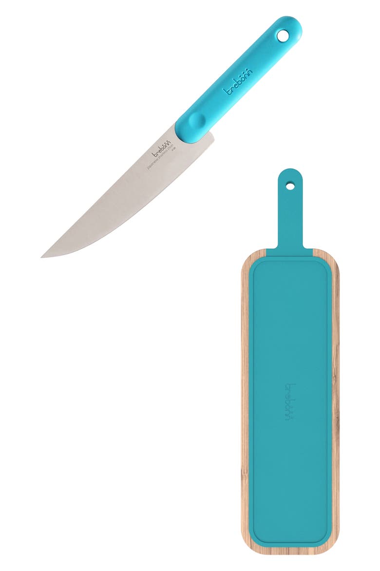 Integrated Salami Knife Set, Main, color, BLUE