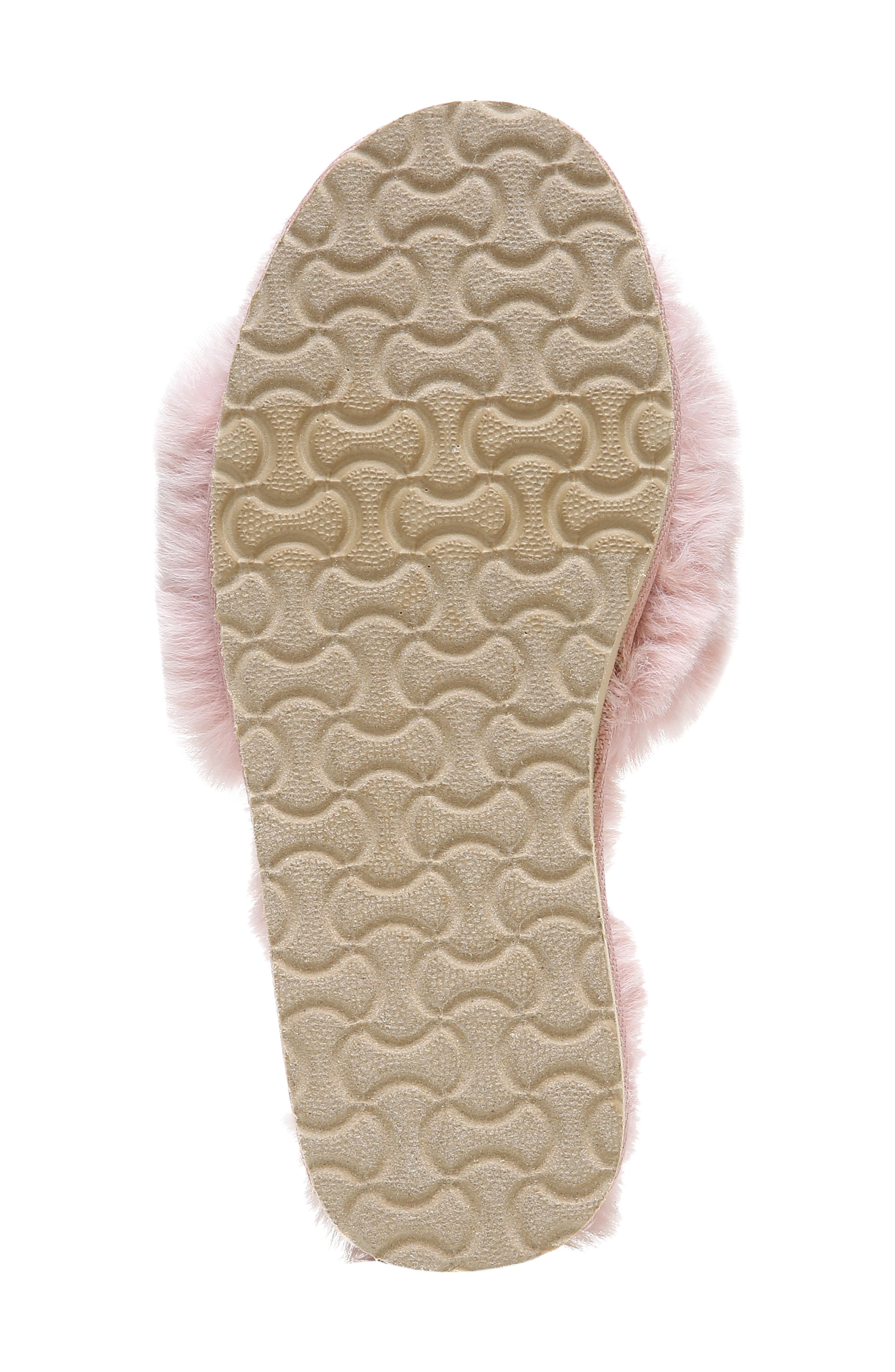 Jinnie Faux Fur Slipper, Alternate, color, BLUSH