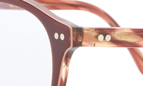 Kimeze 53mm Round Optical Glasses In Burgundy Transparent