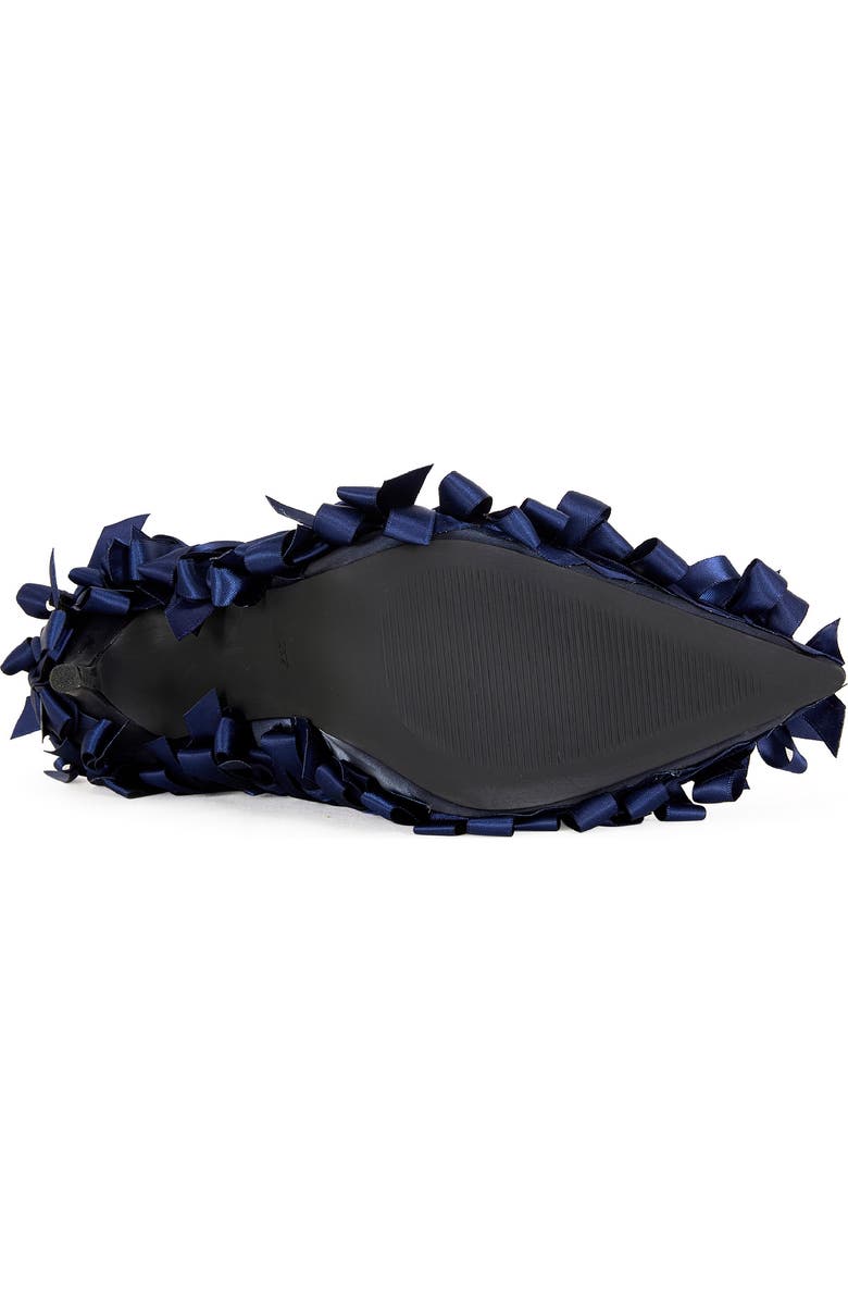 AZALEA WANG Lylio Bow Pump, Alternate, color, Navy