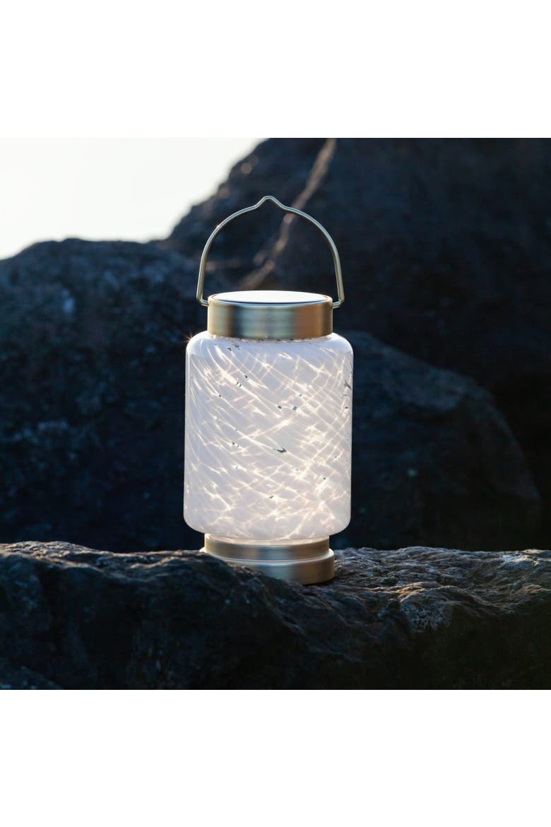 Boaters Solar Lanterns Cylinder Handblown Glass, Alternate, color, Clear