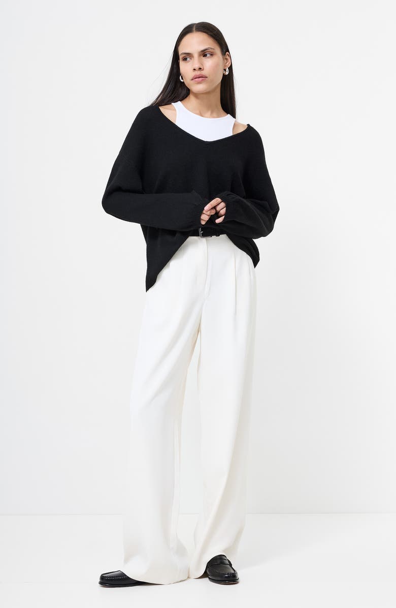 French Connection Vhari V-Neck Pullover Sweater, Alternate, color, 