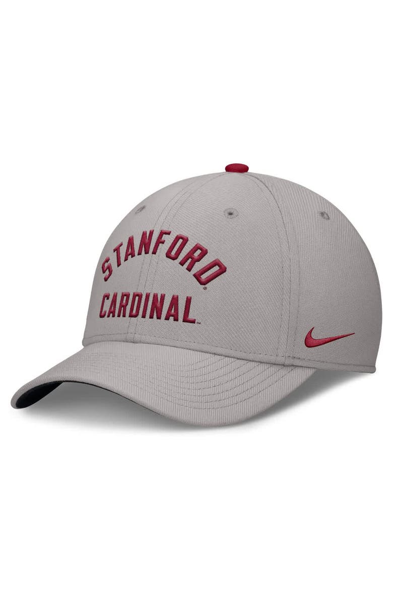 Men's Nike Gray Stanford Cardinal Rise Prep Performance Flex Hat, Main, color, Gray