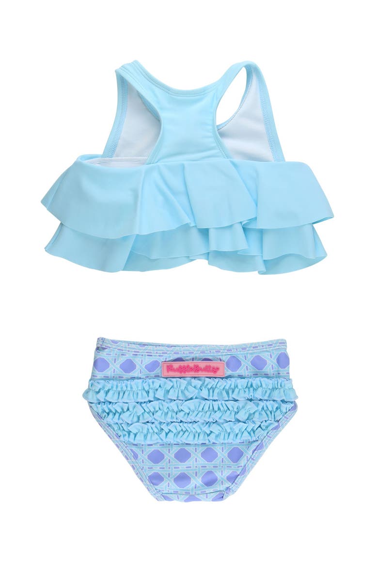 Toddler Girls Flounce Bikini, Alternate, color, Periwinkle Blue Coastal Cane