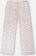 Deux par Deux Rib Flare Leg Cherries Leggings