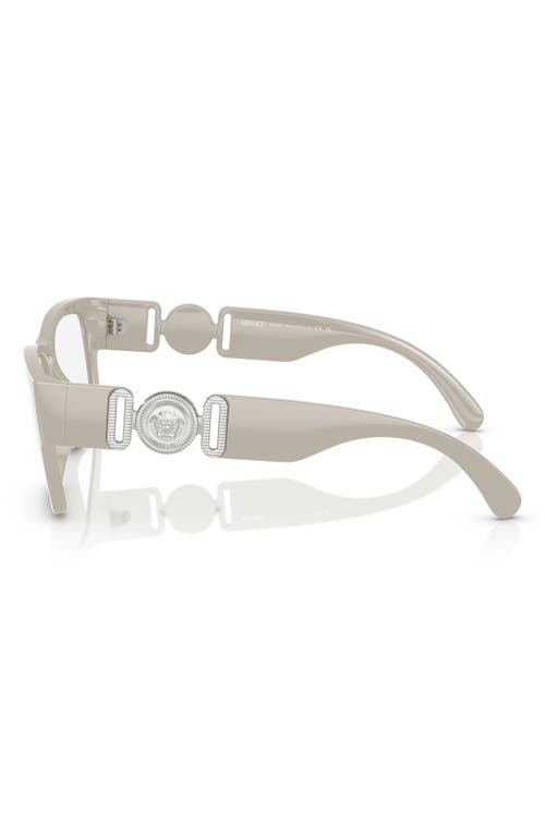 Versace 53mm Pillow Optical Glasses In Grey