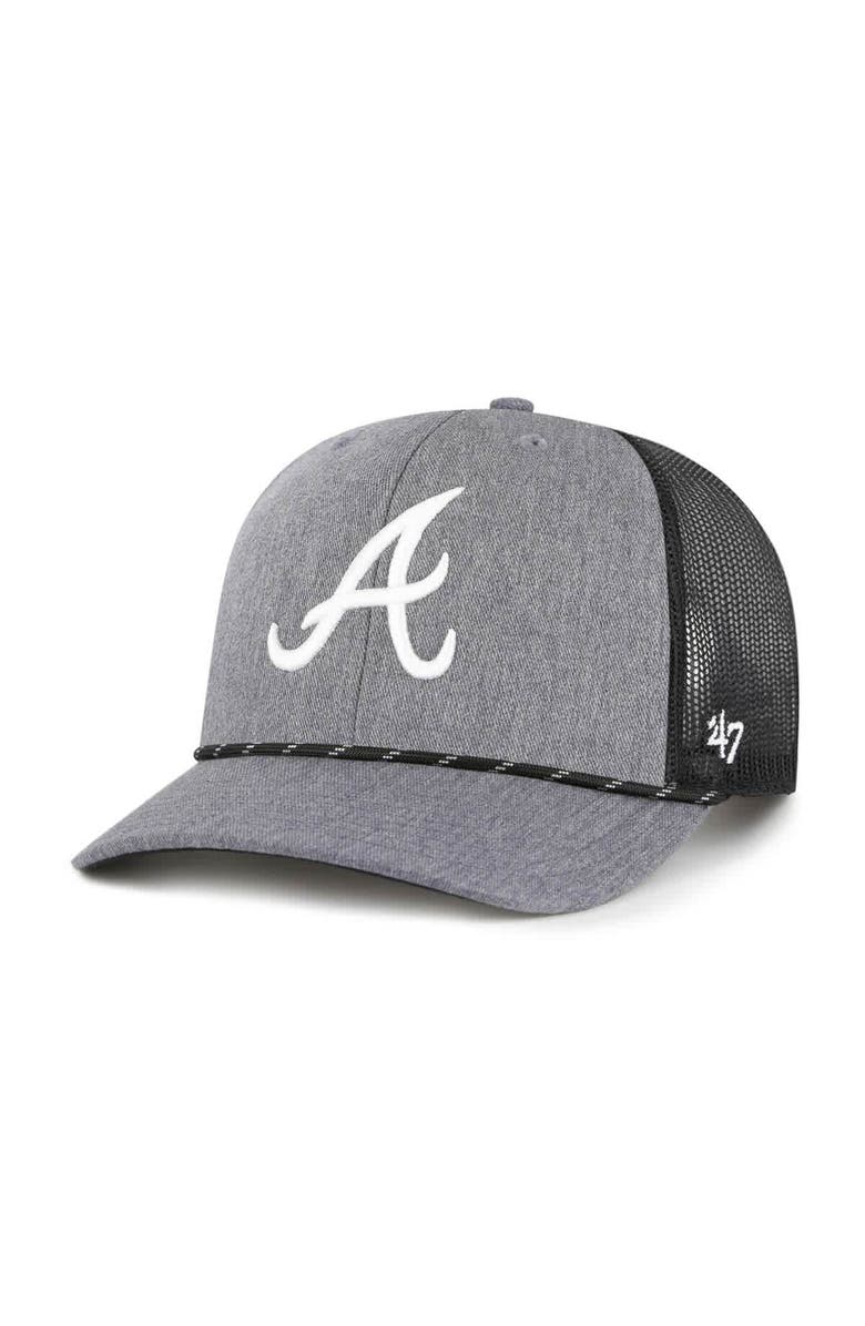 '47 Men's '47  Gray Alabama Crimson Tide Carbon Rope Adjustable Hat, Main, color, 