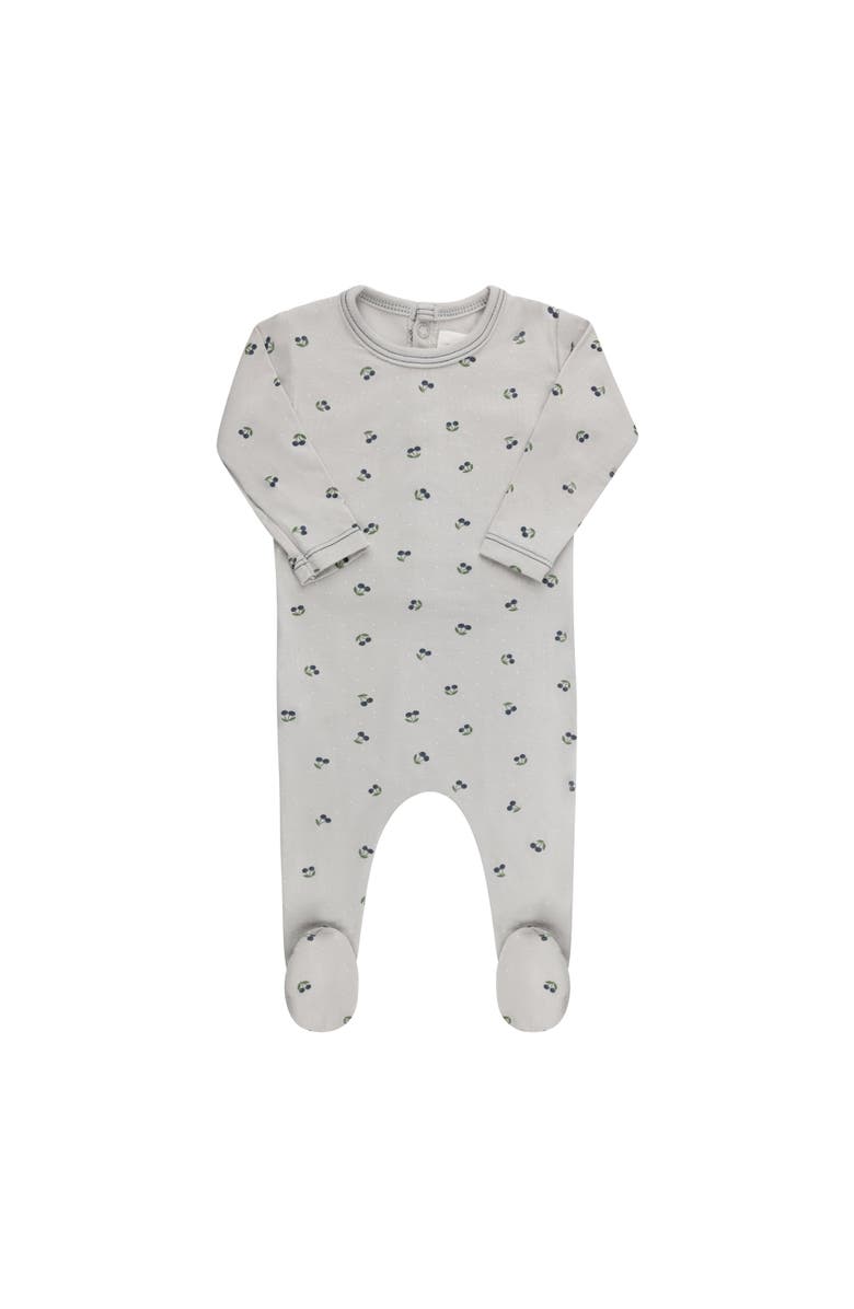 Ely's & Co. Aurora Classics Modal Cherry Print Collection Footie, Main, color, Blue