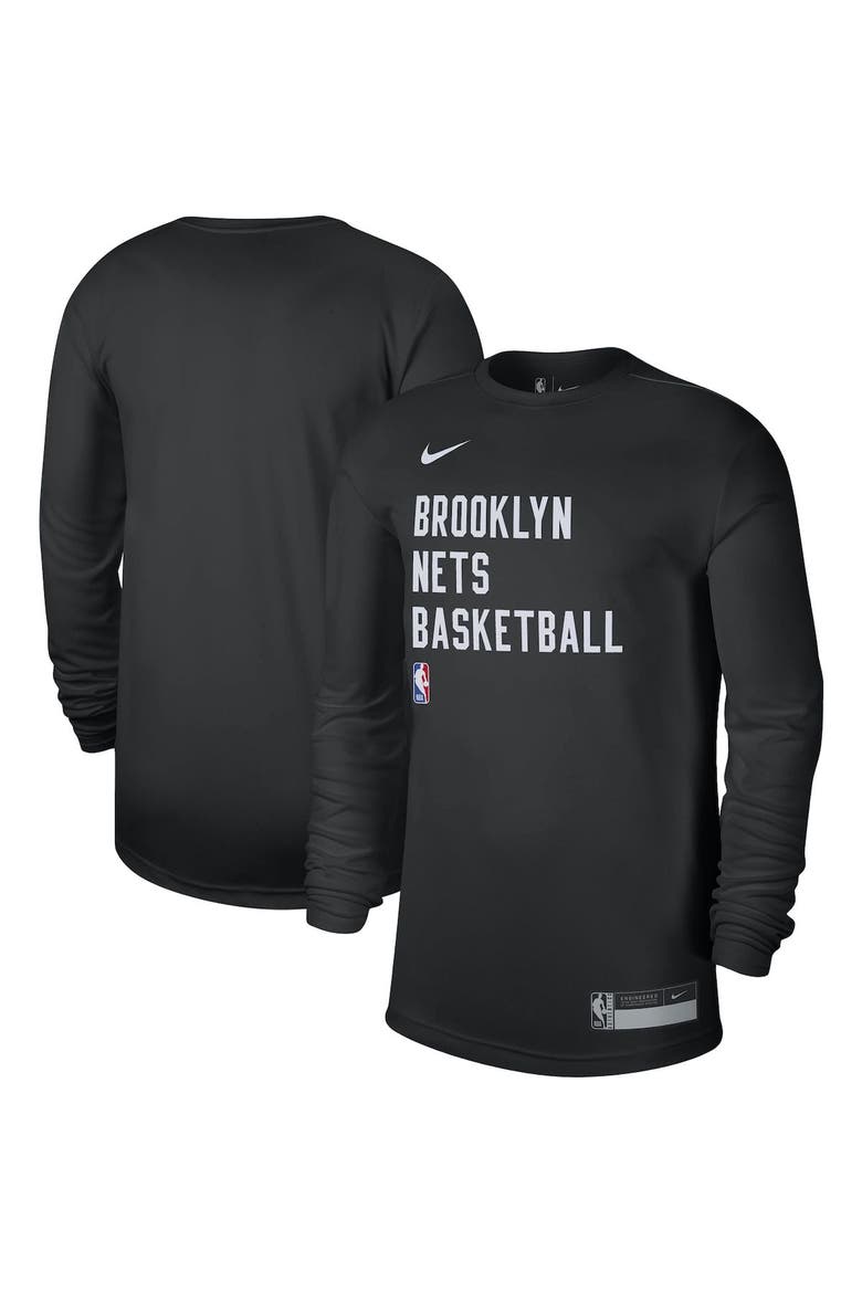 Unisex Nike Black Brooklyn Nets 2023/24 Legend On-Court Practice Long Sleeve T-Shirt, Main, color, Black