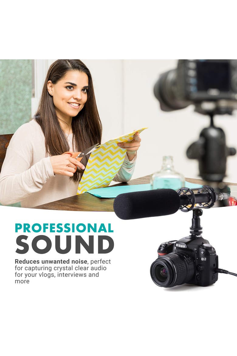 SMM1 Camera Shoe Shockmount for Shotgun Microphones 19-25mm in Diameter, Alternate, color, Black