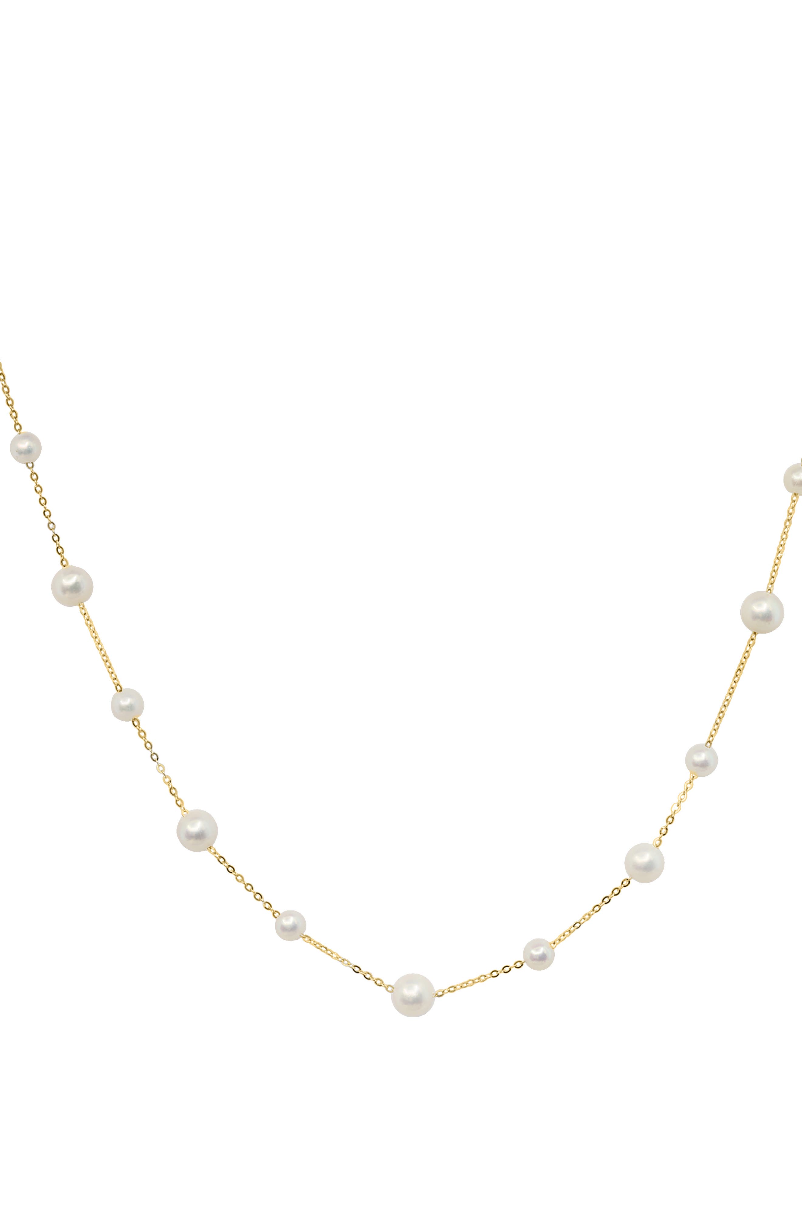 EFFY Freshwater Pearl Station Necklace