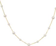 EFFY Freshwater Pearl Station Necklace