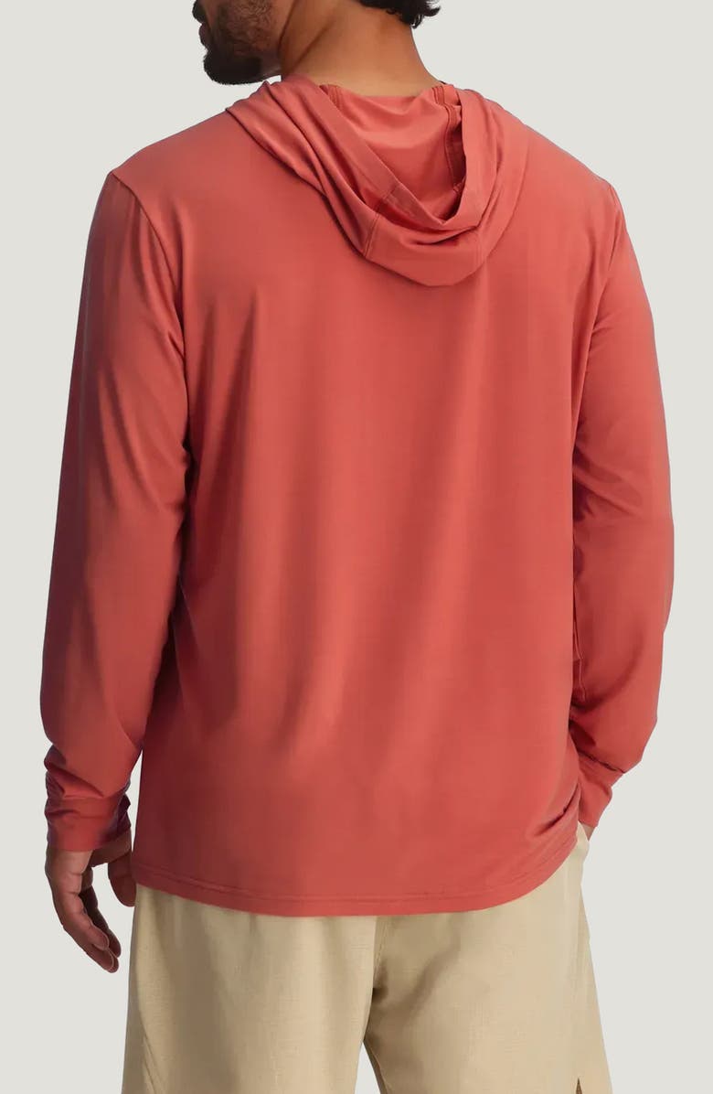 Free Fly Elevate Lightweight Performance Hoodie, Alternate, color, Red Clay