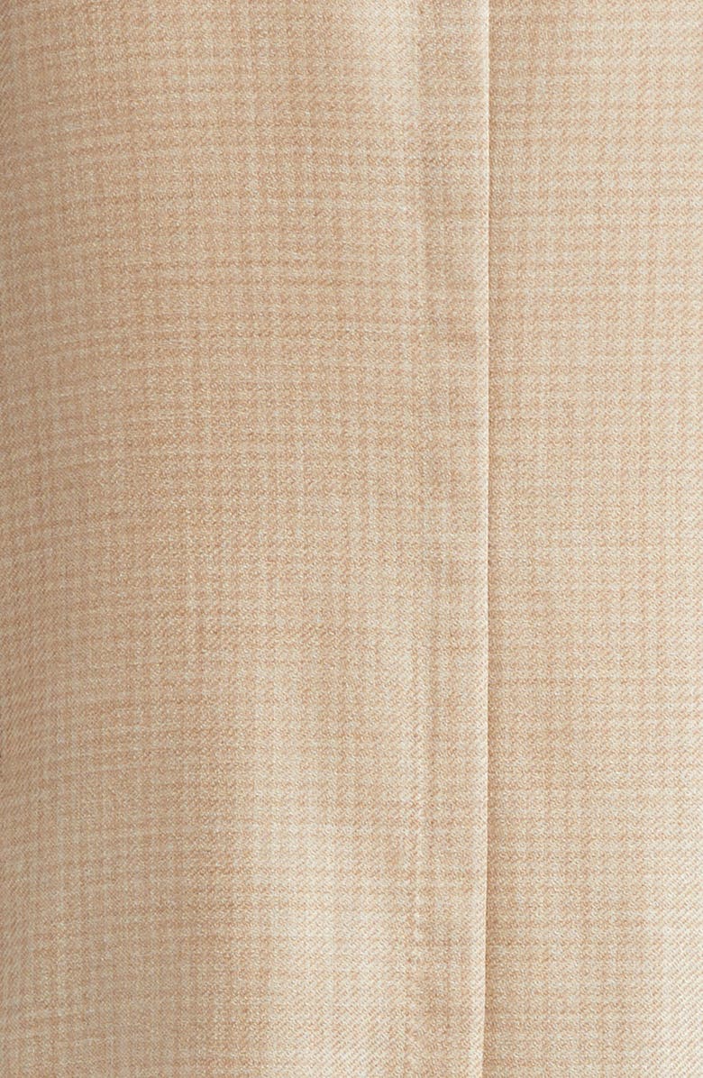 ZEGNA Microcheck Cashmere & Silk Blazer, Alternate, color, 