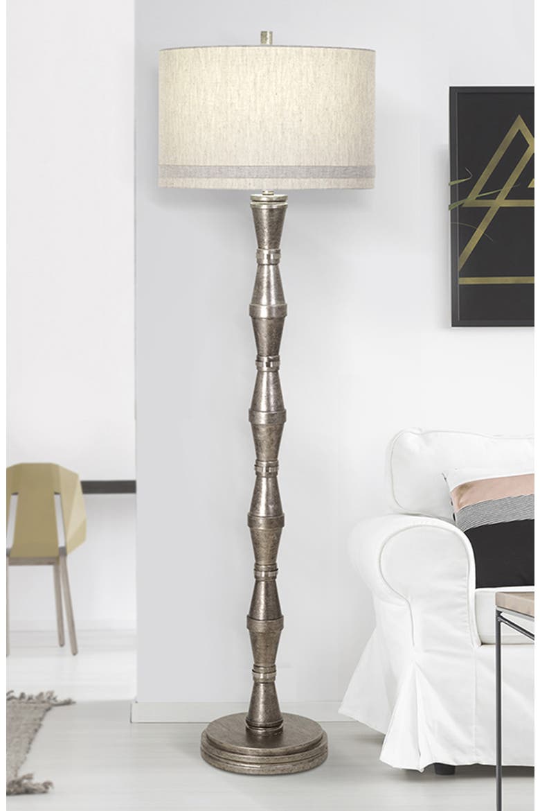 Walden Floor Lamp, Alternate, color, PEWTER