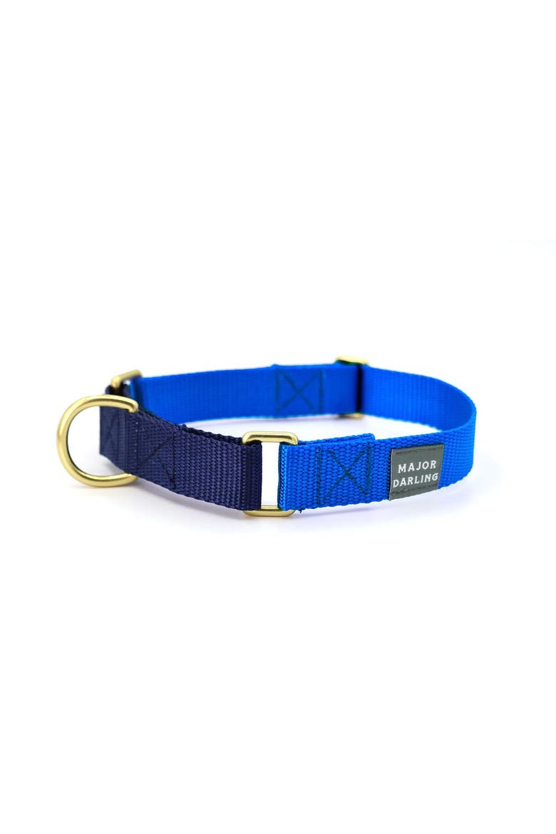 Martingale Dog Collar, Main, color, Cobalt + Navy