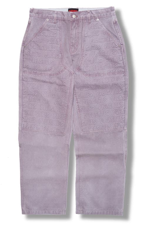 Pleasures Impact Double Knee Pants In Purple