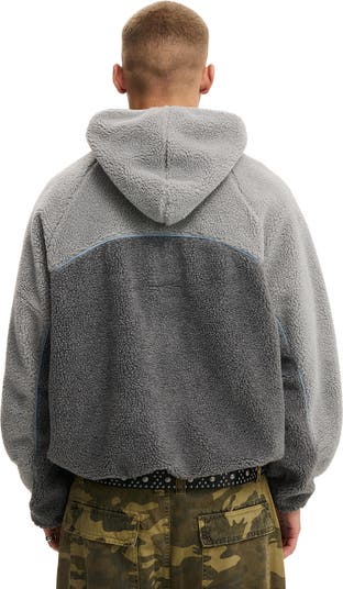 Men's Hooded Teddy Jacket