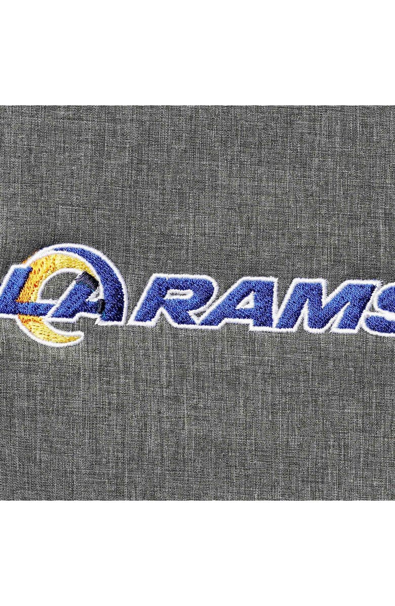 DUNBROOKE Women's Dunbrooke Charcoal Los Angeles Rams Zephyr Softshell Full-Zip Jacket, Alternate, color, 