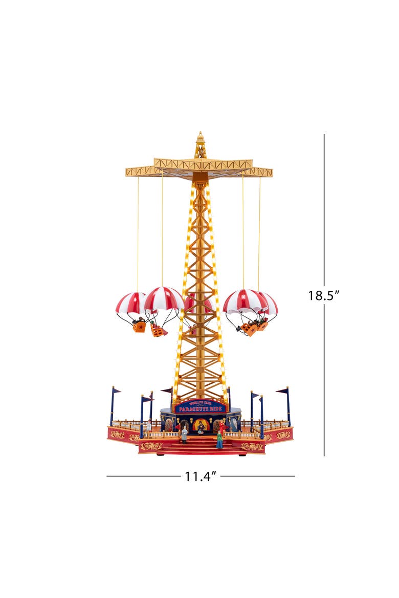 18 in. Animated World's Fair Parachute Ride, Alternate, color, Gold