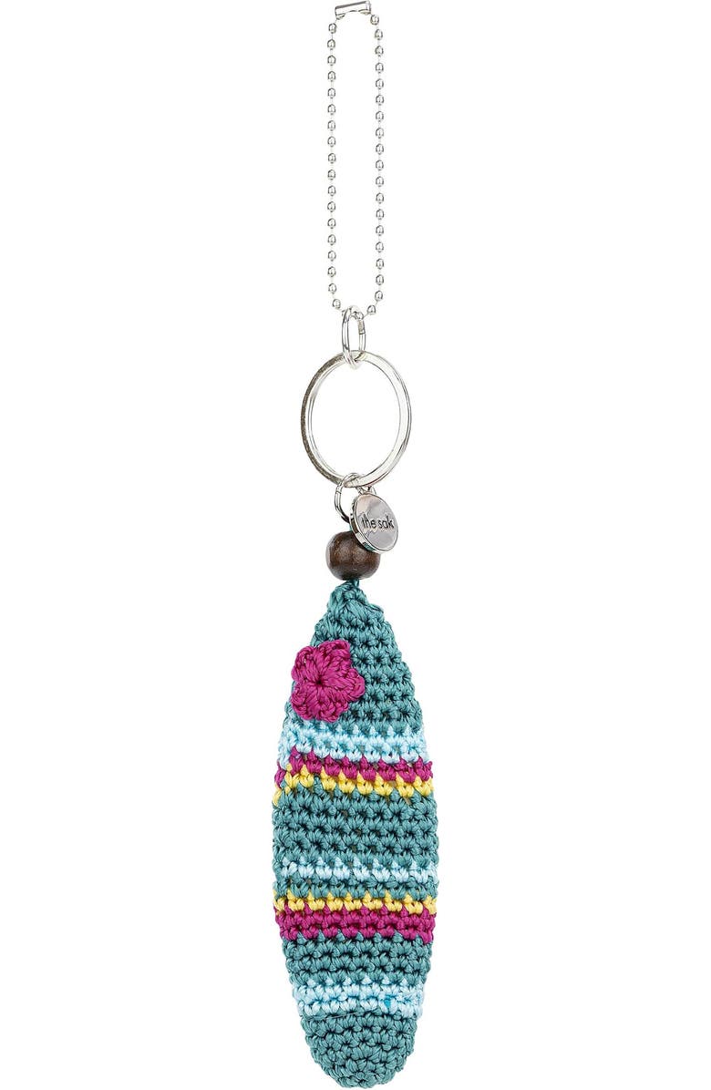 The Sak Yarnicharmz Hand Crochet Dangle - Surfboard, Main, color, Surfboard