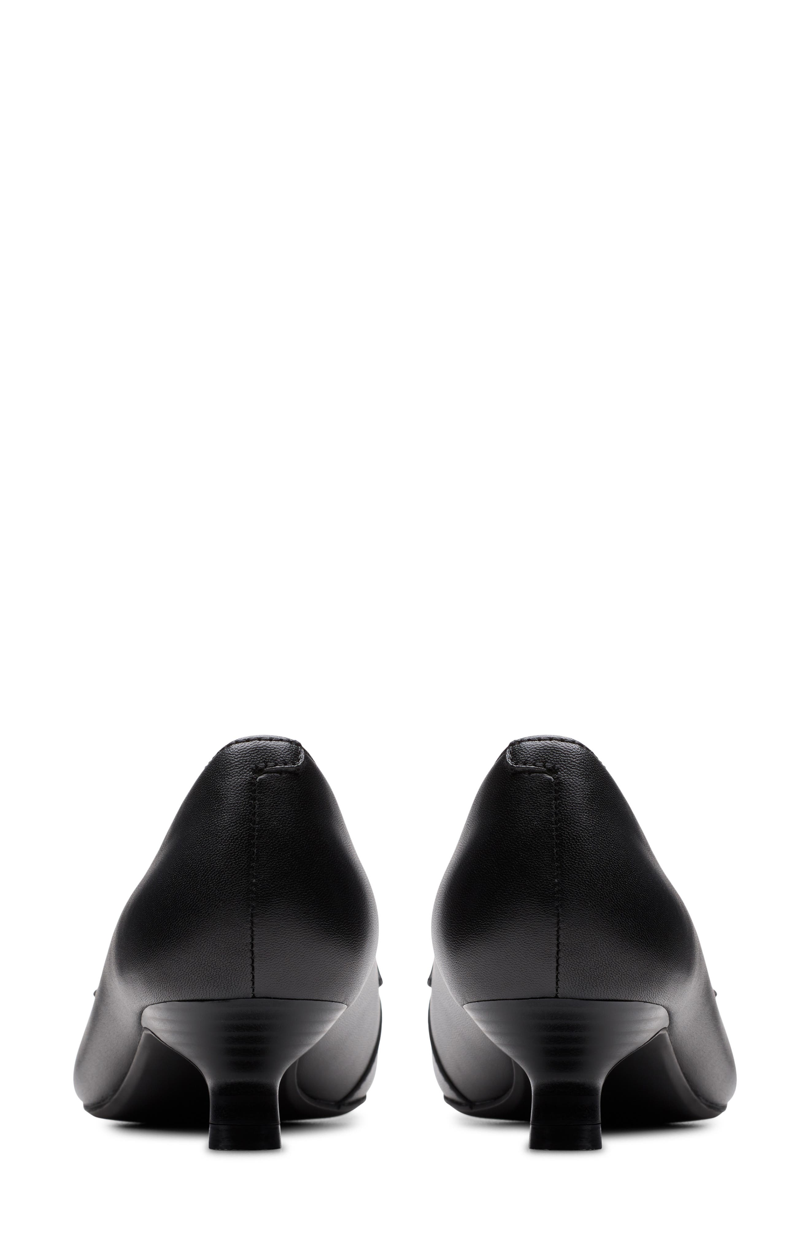 Clarks<sup>®</sup> Scarlyt Mabel Kitten Heel Pump, Alternate, color, Black Interest Leather