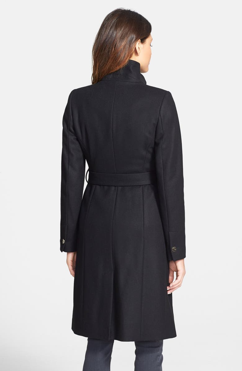 Ted Baker London 'Nevia' Stand Collar Belted Wrap Coat, Alternate, color,