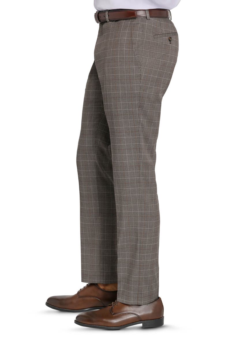 Plaid Suit Separate Pants, Alternate, color, TAUPE
