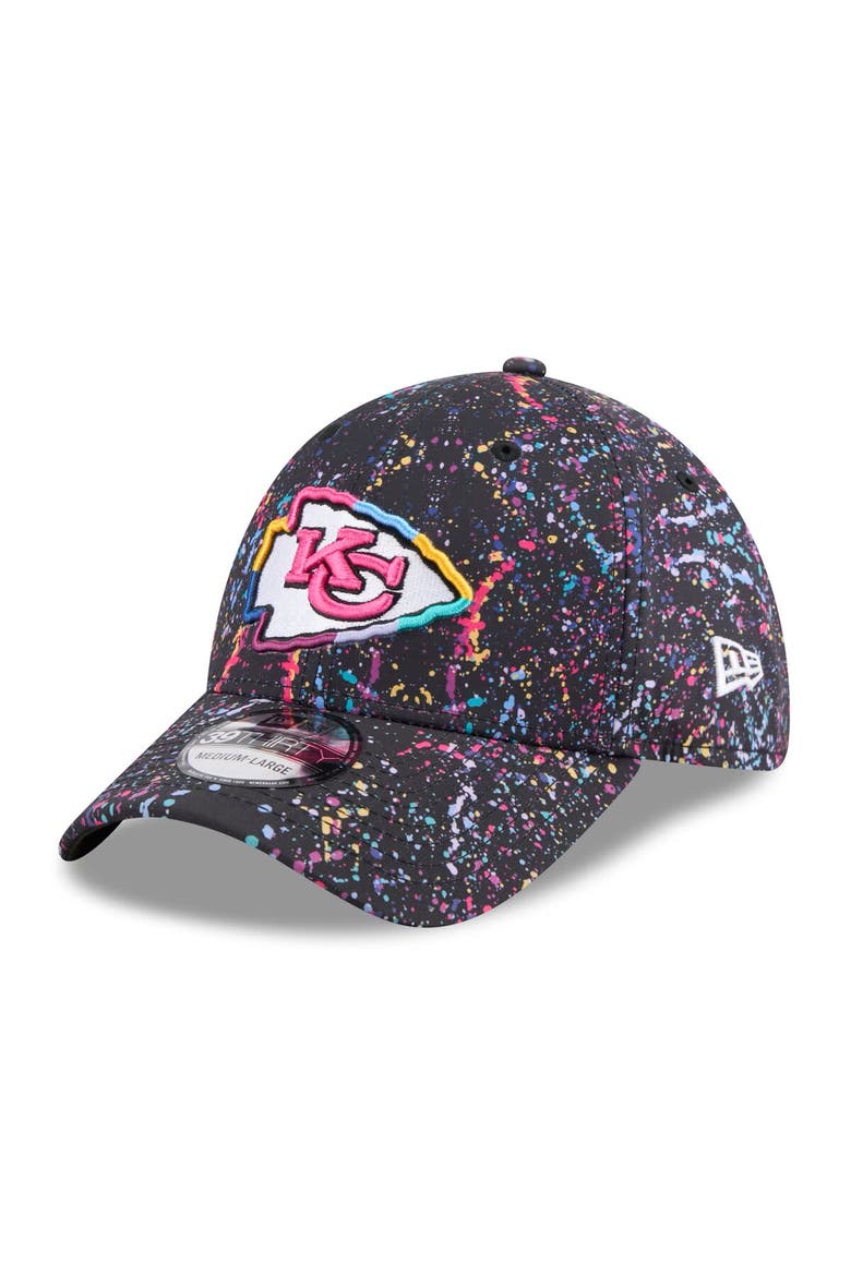 Men's New Era  Black Kansas City Chiefs 2025 NFL Crucial Catch 39THIRTY Flex Hat, Alternate, color, Black