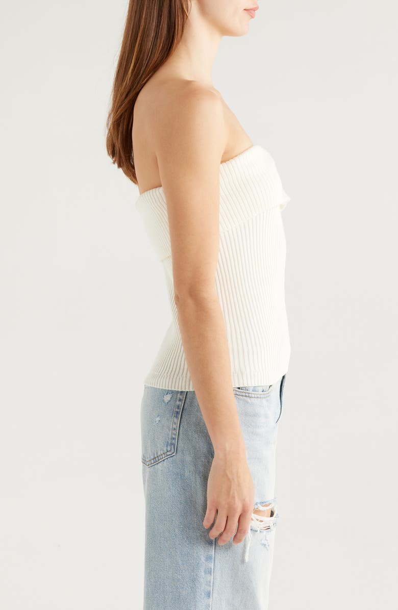 PacSun Kate Side Button Foldover Rib Tube Top, Alternate, color, 