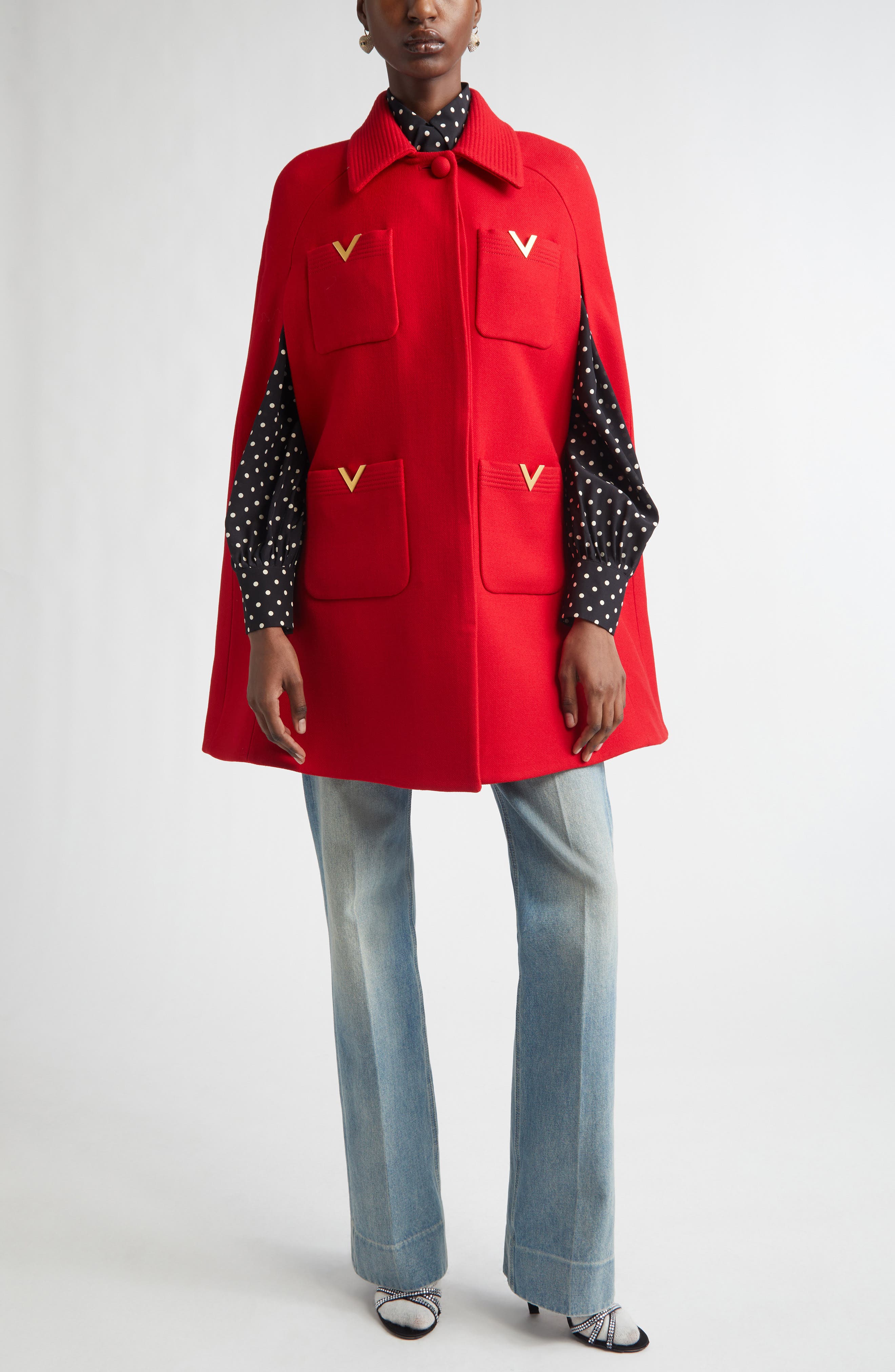 Dot Silk Crepe de Chine Shirt - image 2