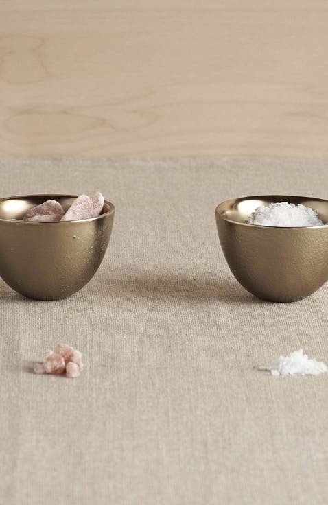 Stinson Antique Brass Pinch Bowls - Set of 2