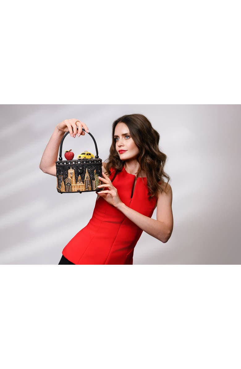 Mary Frances Accessories City Lights Top Handle Handbag, Alternate, color, Black