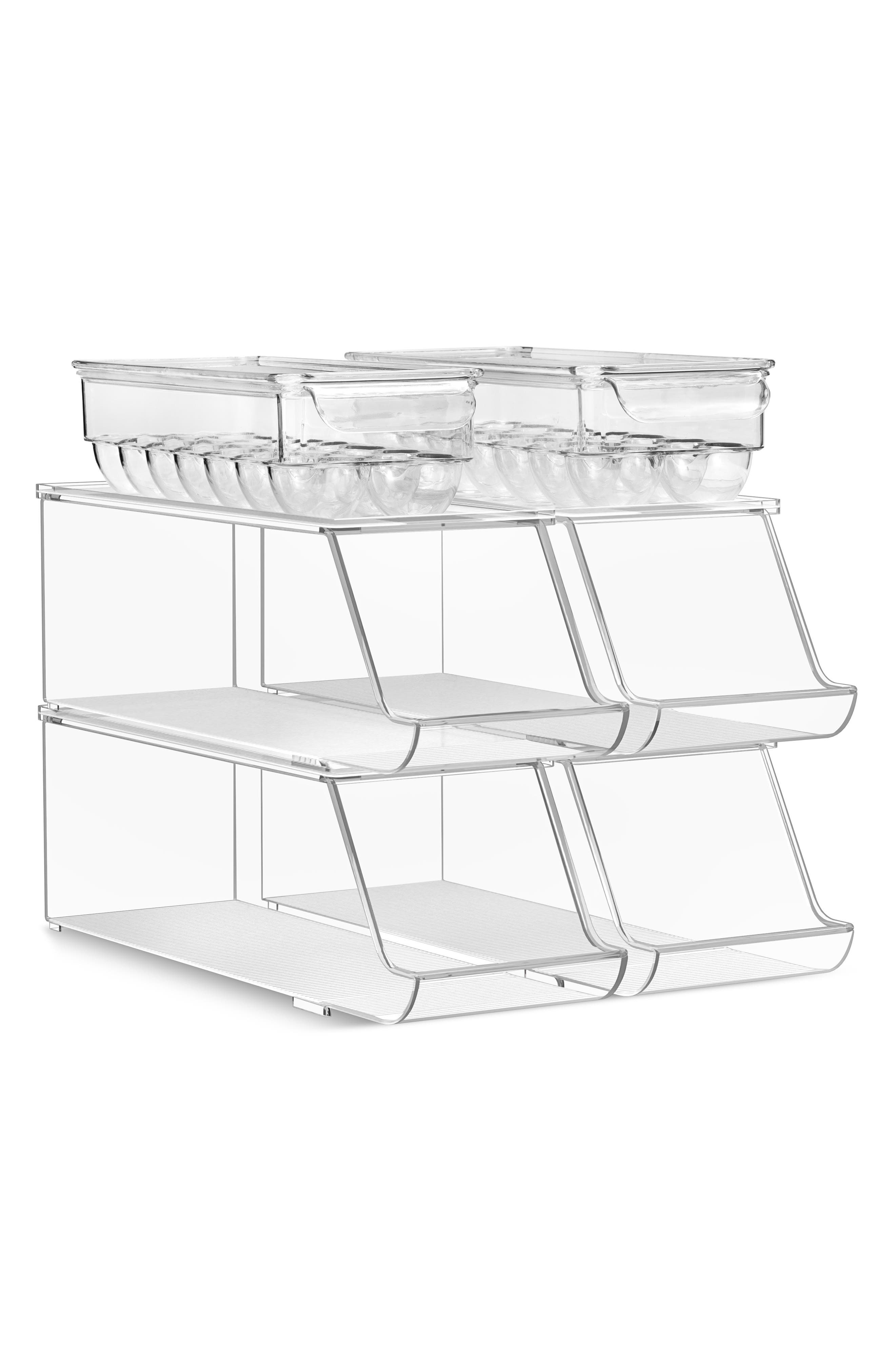 SORBUS 6-Piece Can & Egg Bins