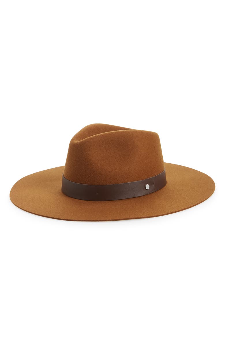 rag & bone Kacy Wool Fedora, Main, color,