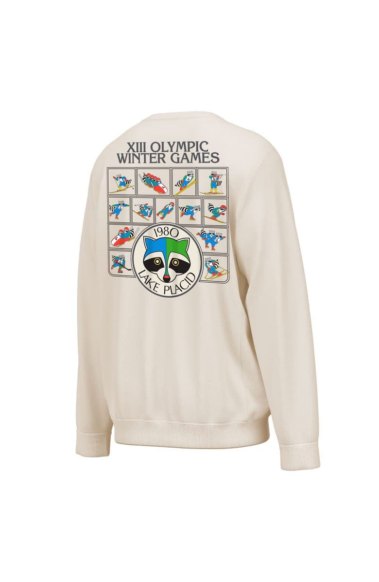 Outerstuff Men's Outerstuff  Cream Lake Placid 1980 Winter Olympics Events Sweatshirt, Alternate, color, Cream
