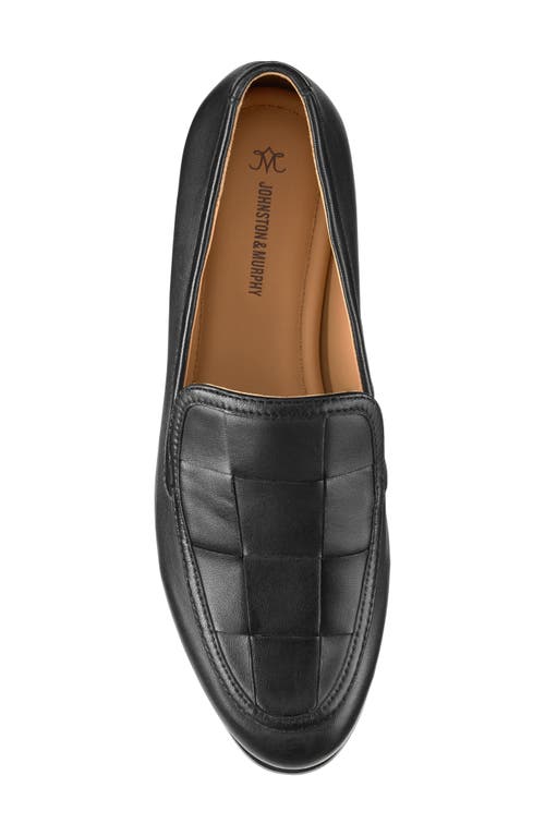 Johnston & Murphy Ali Woven Loafer In Black