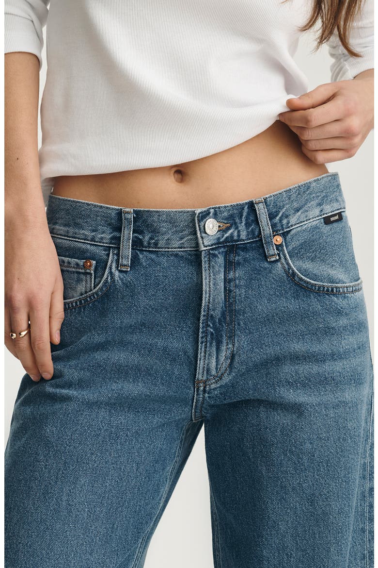 Sandy Low Waist Wide Leg Jeans, Alternate, color, MID BRUSHED CLASSIC