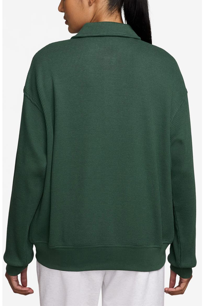 Flight Long Sleeve Waffle Knit Top, Alternate, color, FIR