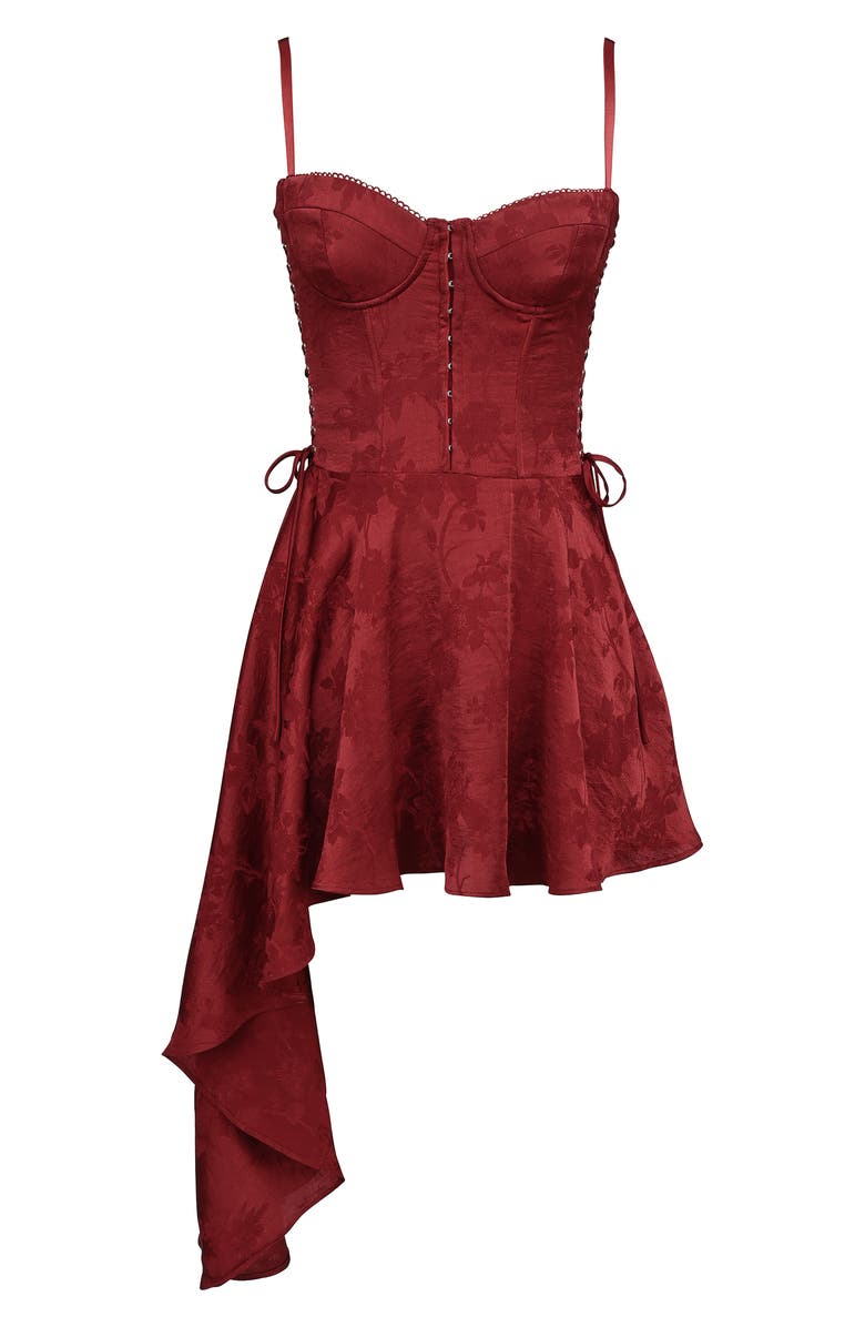 HOUSE OF CB Lola Underwire Corset Minidress, Alternate, color, Red Dahlia